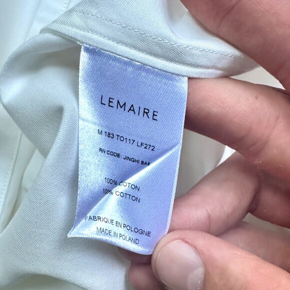 Lemaire Henley White T-Shirt - Picture 7 of 7